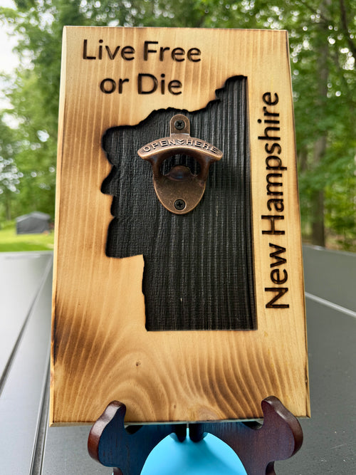 New Hampshire Old Man of the Mountain Magnetic Bottle Opener